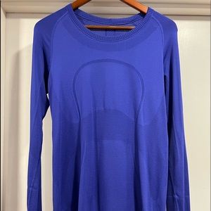 Lululemon Swiftly Tech long sleeve Purple blue 10